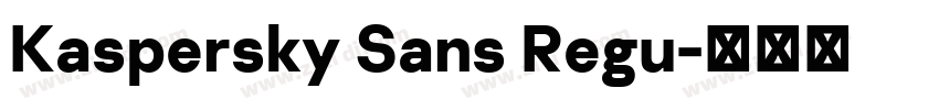Kaspersky Sans Regu字体转换